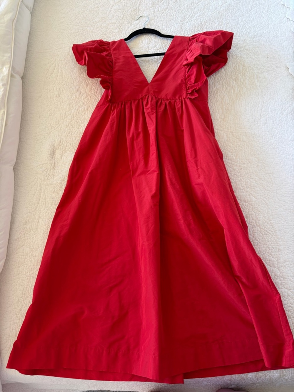 By Anthropologie Volume-Sleeve Babydoll Dress, XS - Picture 5 of 8
